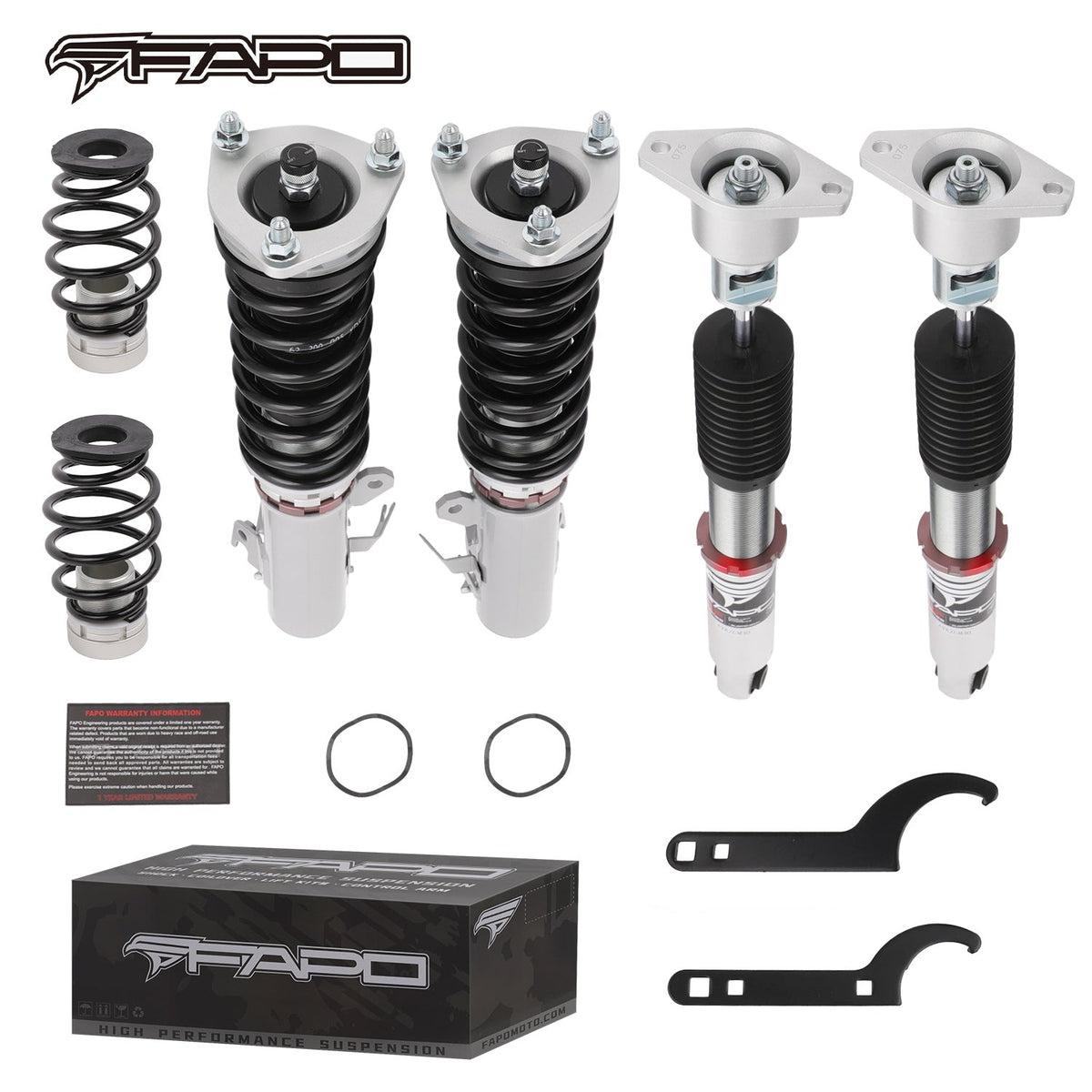 FAPO PF 32-Level Coilovers Mazda 2 DE 2007-2014 & Ford Fiesta 2008-2019 [PF007520]