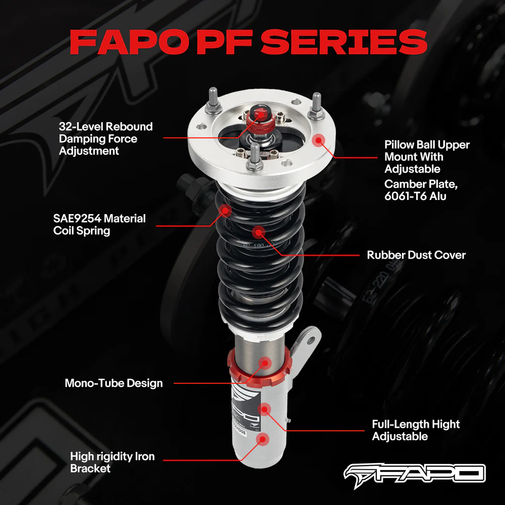 FAPO PF 32-Level Coilovers Volkswagen Phaeton 3D2 2002-2016 / Audi A8 2002-2009 [PF039330]