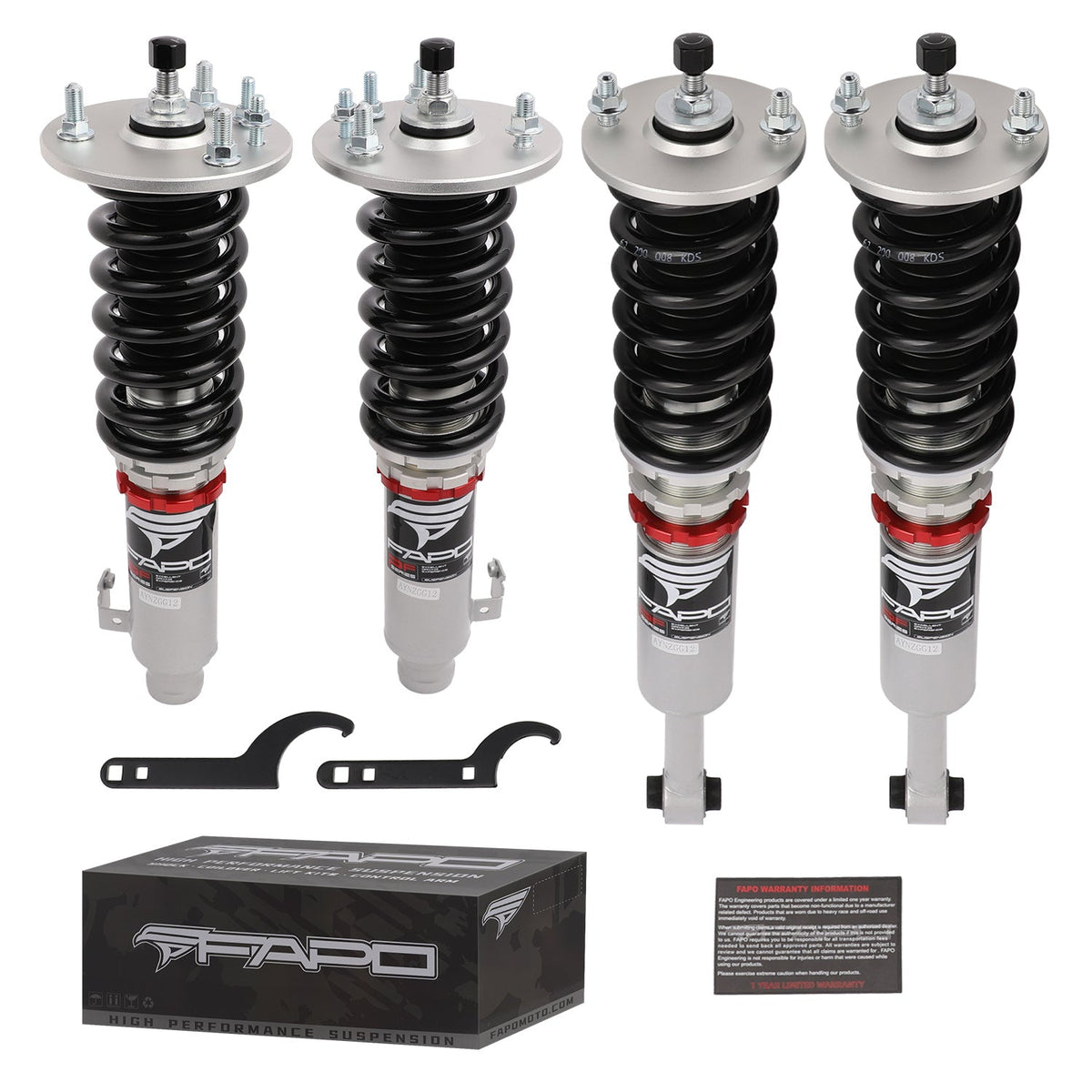 FAPO PF 32-Level Coilovers Honda Accord 6th Gen CG/CF 1998-2002 / Acura CL 2nd Gen YA4 2000-2003 / Acura TL 2nd Gen UA4/UA5 1999-2003 [PF012120]