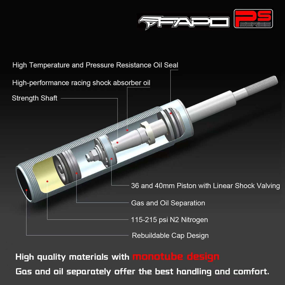 FAPO PS+ 16-Level Coilovers Honda Civic 1992-2000 Acura Integra 1994-2001 [PS002420]
