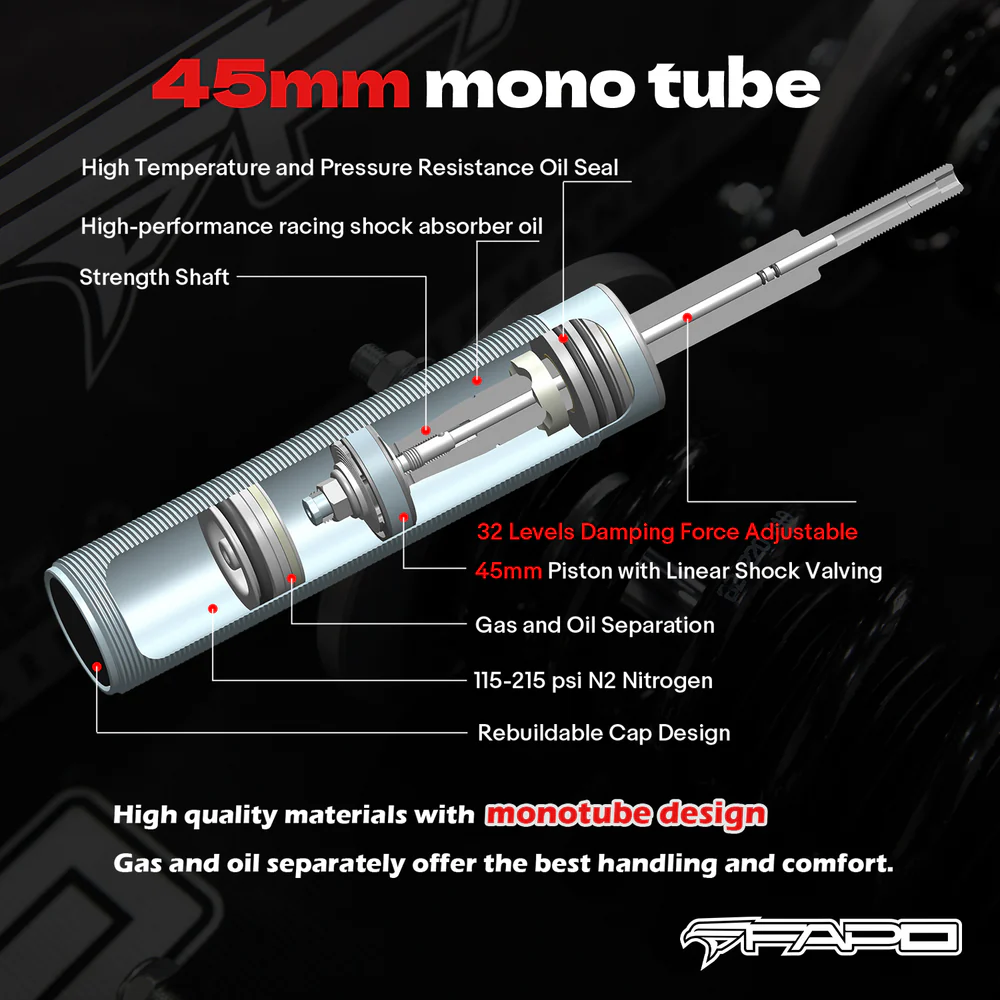 FAPO PF 32-Level Coilovers BMW 3 Series 4th Gen E46 (Non-M) 1997-2006 [PF006130]