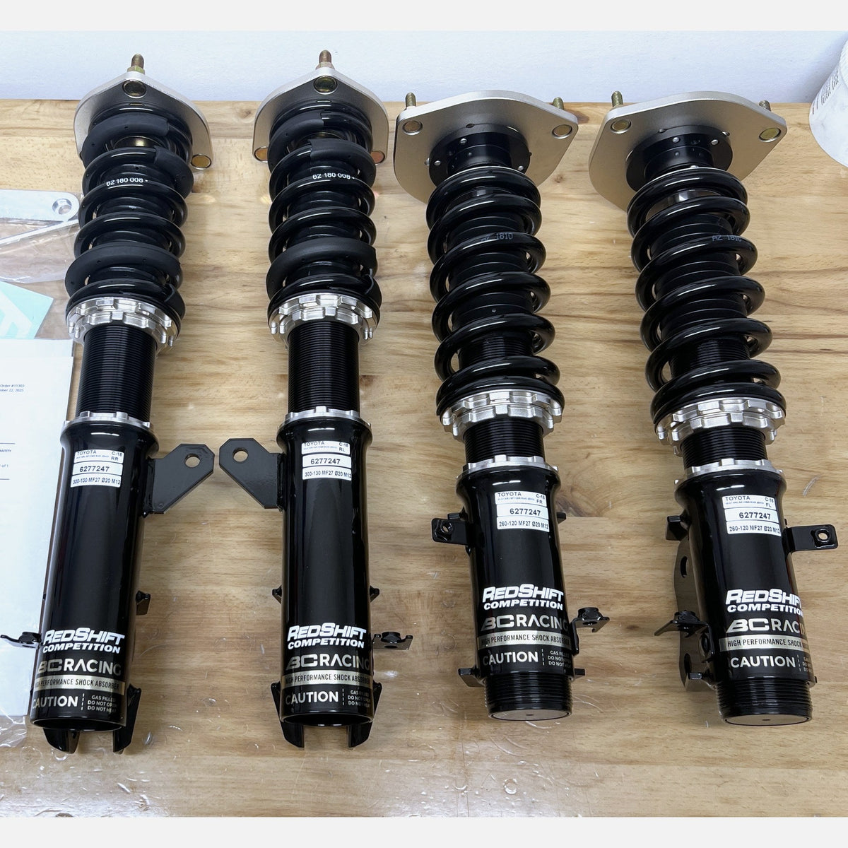RedShift BC Revalved Comp 1W Coilovers 2012-16 Porsche 911 RWD NA (991)