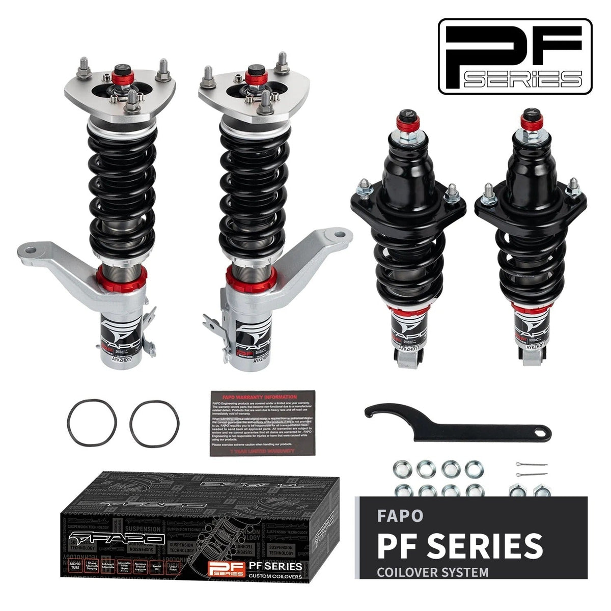 FAPO PF Custom 32-Level Coilovers Honda Civic 7th Gen EM/ES / SI EP3 / 7th Gen Type-R EP3 2001-2005 [PF002130-CUSTOM]