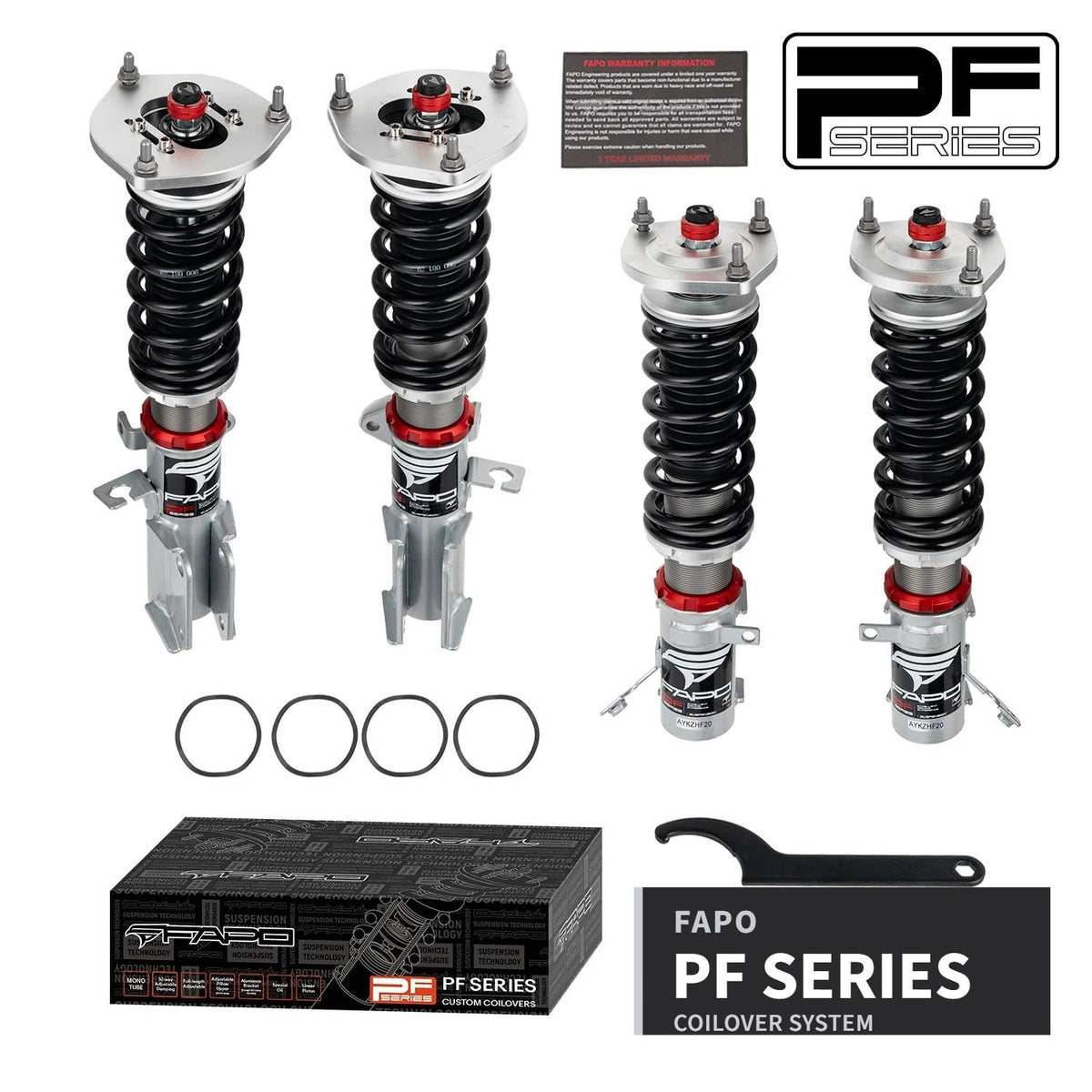 FAPO PF 32-Level Coilovers Toyota Corolla 6th/7th/8th Gen AE92/AE100/AE101/AE102/AE110/AE111 1987-2000 [PF005530]