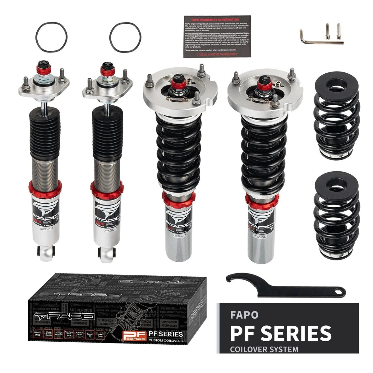 FAPO PF Custom 32-Level Coilovers 1982-1994 BMW 3 Series E30 51mm [PF006230-CUSTOM]