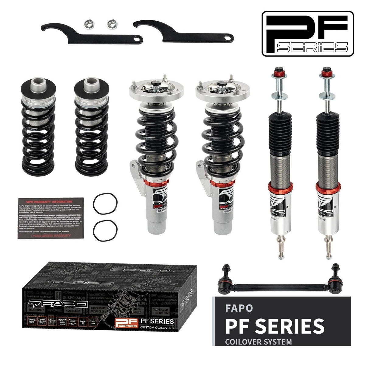 FAPO PF Custom 32-Level Coilovers BMW 3 Series 5th Gen E90/E91/E92/E93 2006-2013 [PF006430-CUSTOM]