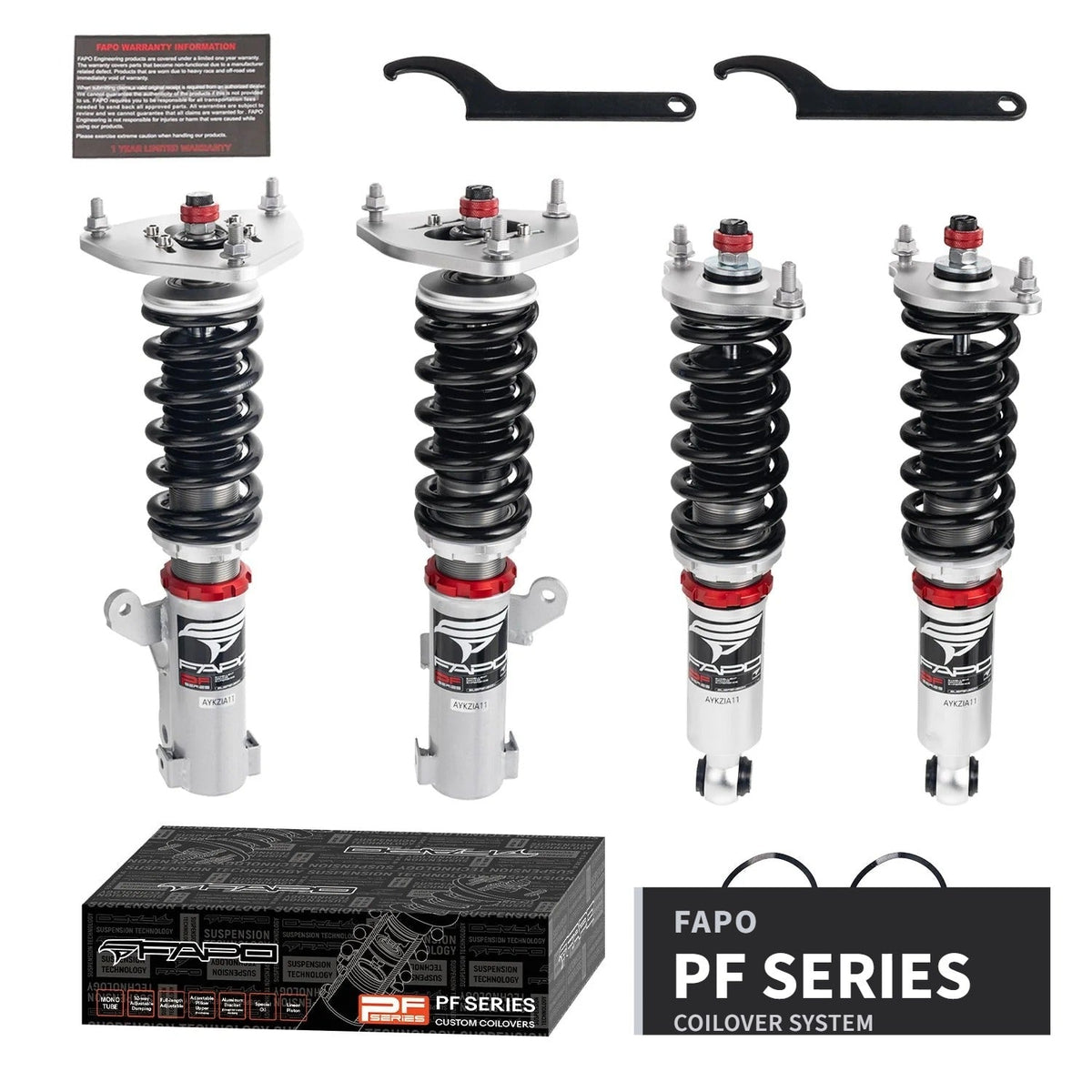 FAPO PF Custom 32-Level Coilovers 2000-2005 Mitsubishi Eclipse 3G / Galant 8th / Chrysler Sebring / Dodge Stratus [PF013830-CUSTOM]