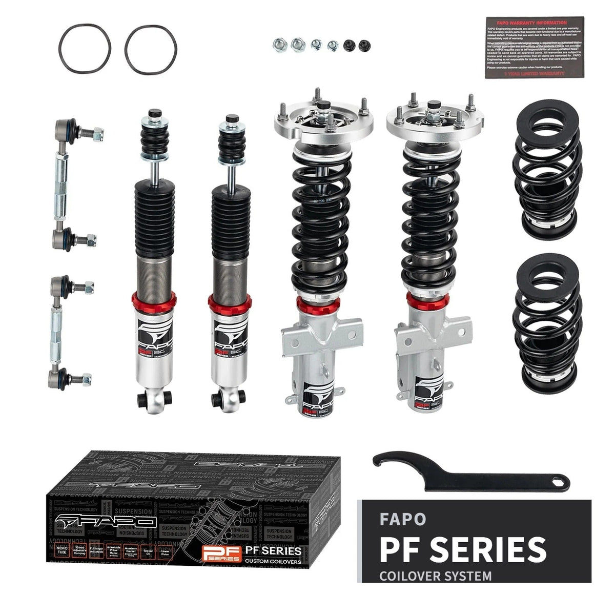 FAPO PF 32-Level Coilovers 2005-2014 Ford Mustang 5th Gen S197 [PF017330]
