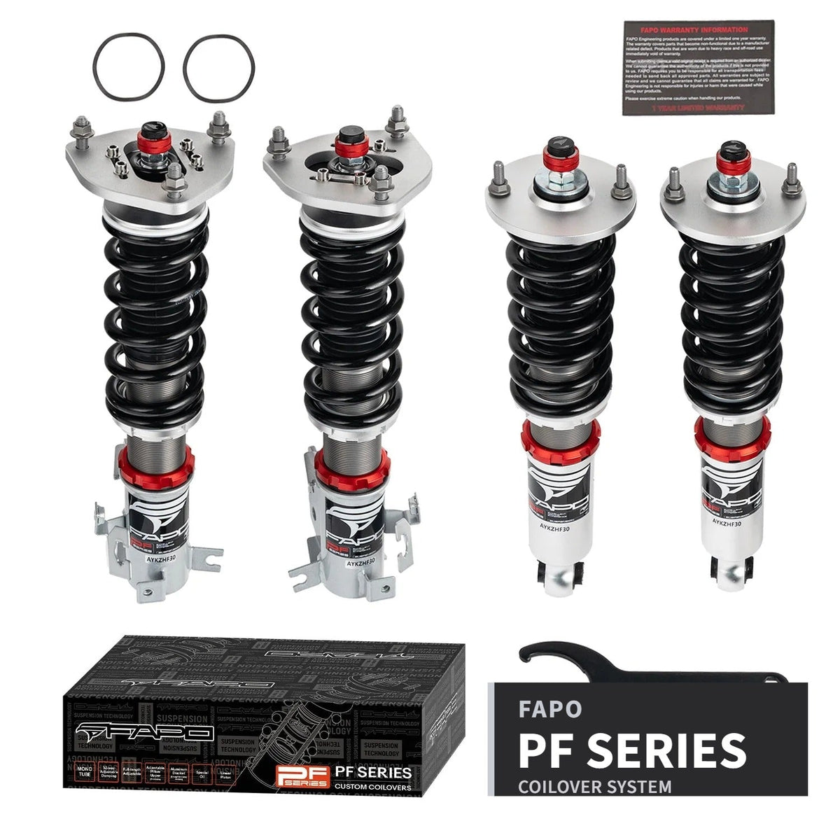 FAPO PF 32-Level Coilovers 1995-1999 Nissan Maxima & Infiniti I30 A32 Platform [PF021230]