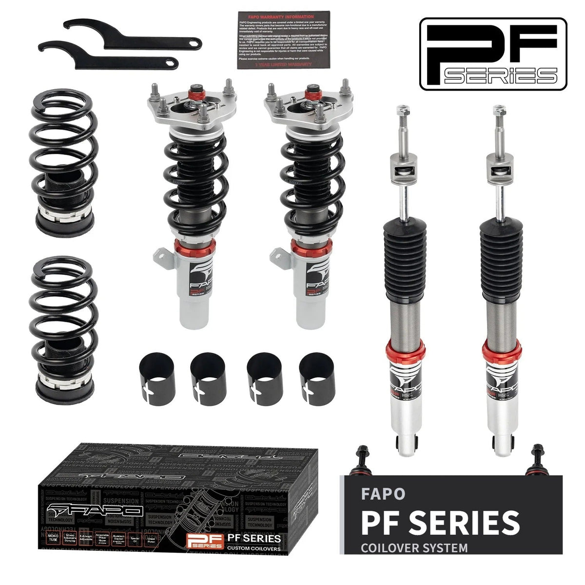 FAPO PF 32-Level Coilovers Honda Civic 2016-2025 / Honda Insight 2019-2022/Honda Integra 2022+ [PF022730]