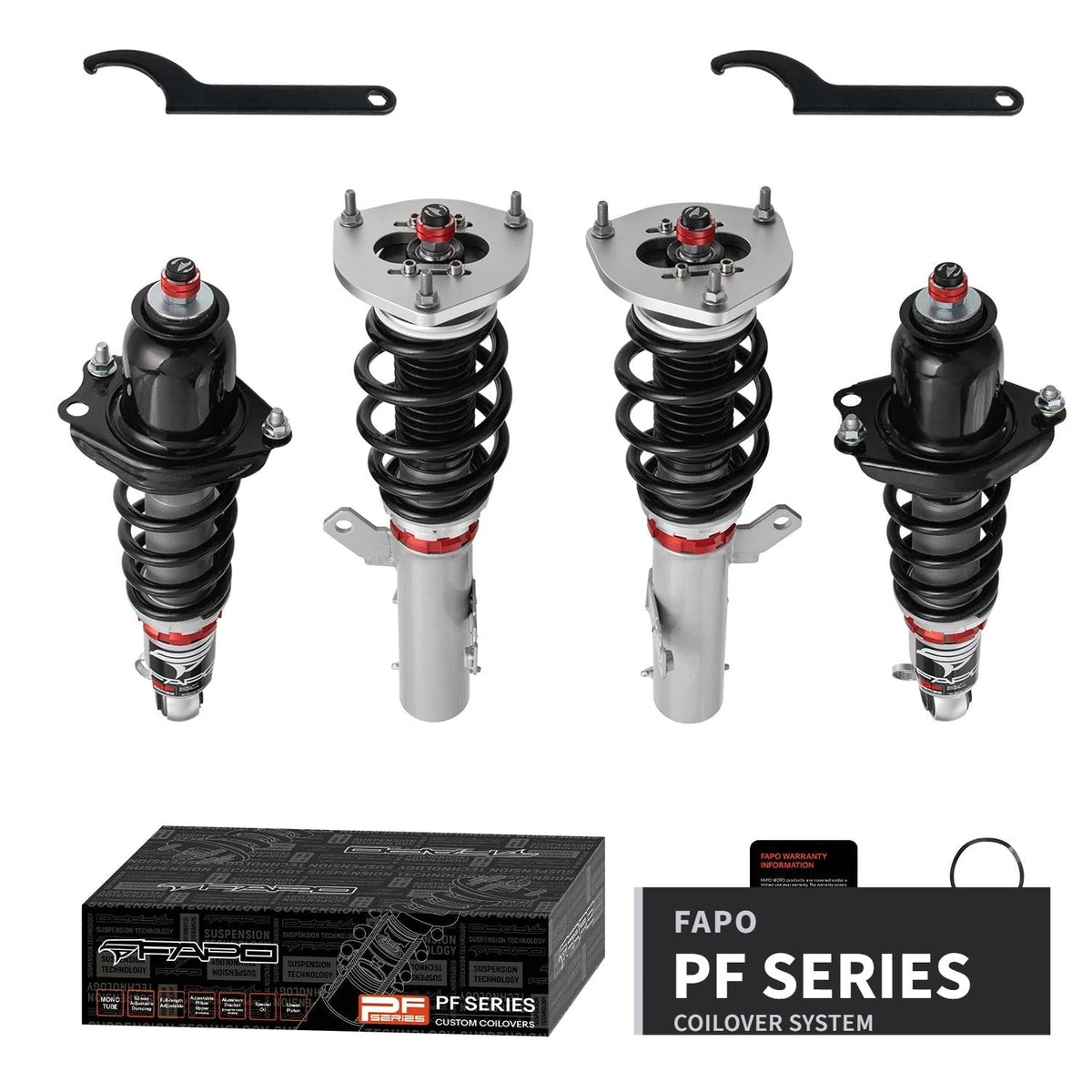 FAPO PF 32-Level Coilovers Toyota Corolla E120/E130 2003-2017, Matrix & Pontiac Vibe [PF025430]