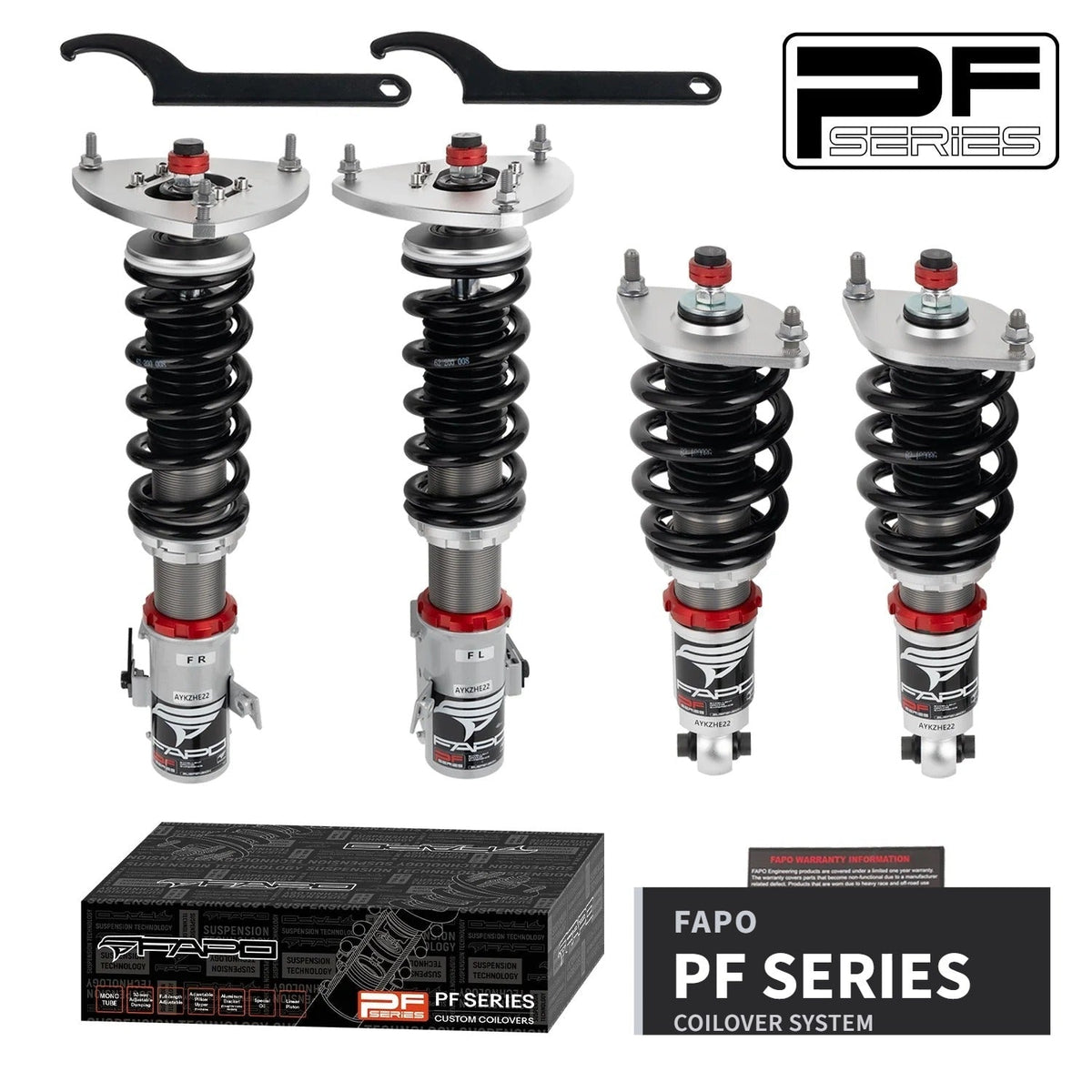 FAPO PF Custom 32-Level Coilovers Subaru WRX / WRX STI 1st Gen VA1 / VA2 2014-2021 [PF030130-CUSTOM]