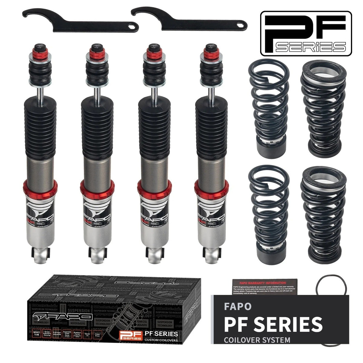 FAPO PF 32-Level Coilovers 1993-2003 Mercedes-Benz W202 / W210 / C208 – C-Class CLK E-Class [PF036830]