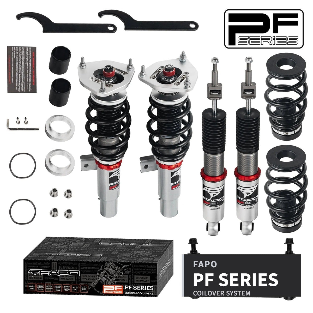 FAPO PF Custom 32-Level Coilovers VW Golf 6th Gen MK6/A6 2009-2012 / Sagitar GLI A6 2011-2019 [PF044130-CUSTOM]