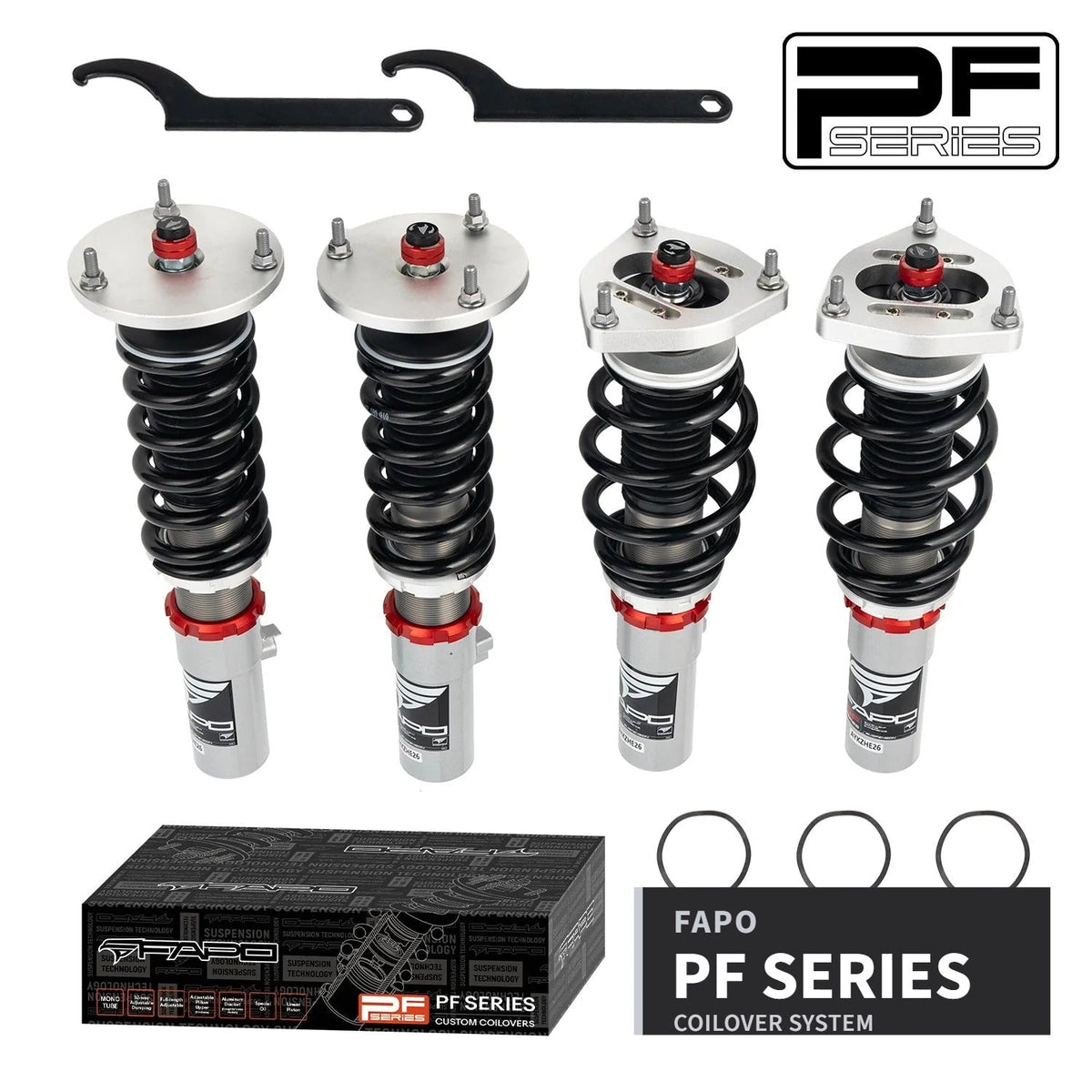 FAPO PF 32-Level Coilovers Porsche Boxster 3rd Gen 981 2012-2016 [PF091830]
