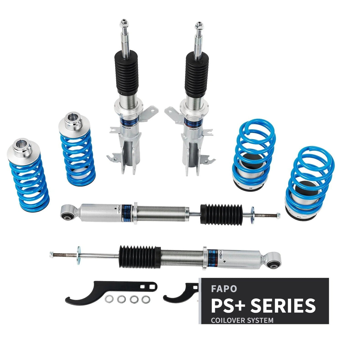 FAPO PS+ 16-Level Coilovers Honda Fit/Jazz 2nd Gen GE6/GE7/GE8/GE9 2007-2014 [PS002820]