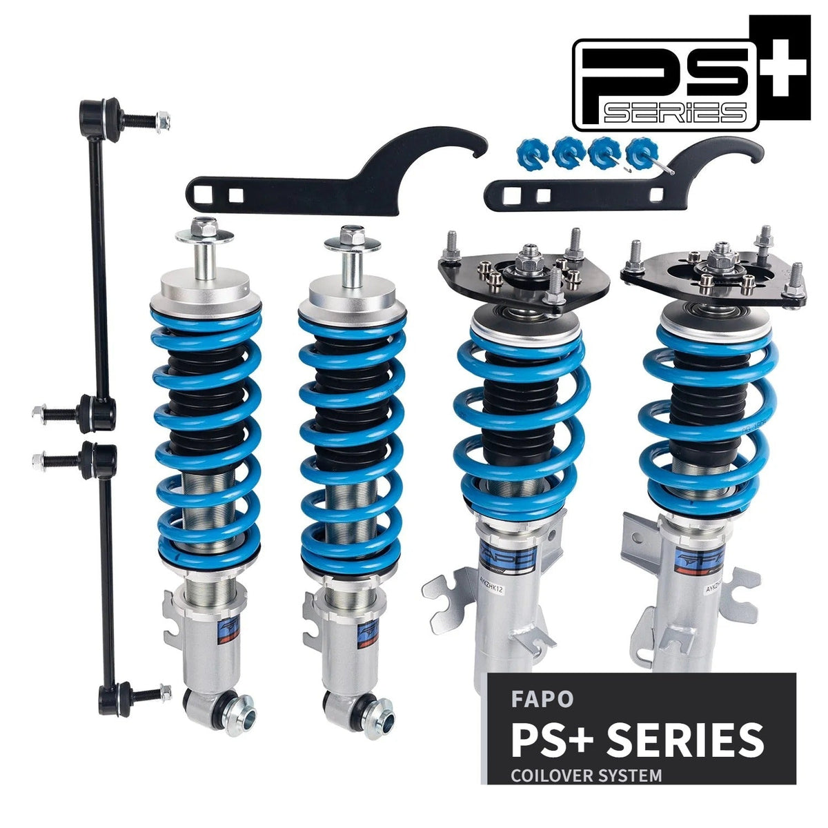 FAPO PS+ 16-Level Coilovers Mini Cooper/Hatch 2nd Gen R55/R56 2006-2013 [PS016620]