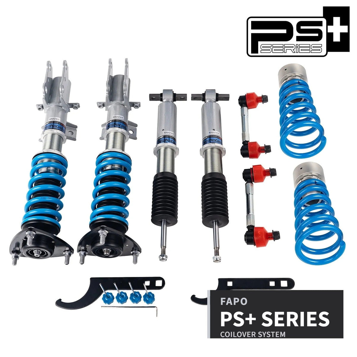 FAPO PS+ 16-Level Coilovers Ford Mustang 6th Gen 2.3T (Without Electronic Dampening) S550 2015-2023 [PS027420]