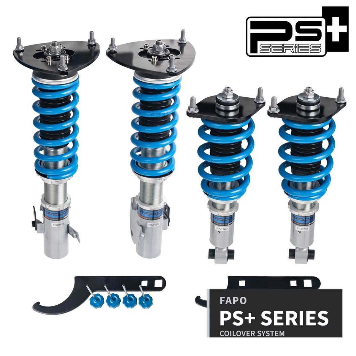 FAPO PS+ 16-Level Coilovers Subaru WRX/WRX STI 1st Gen VA1/VA2 2014-2021 [PS030120]