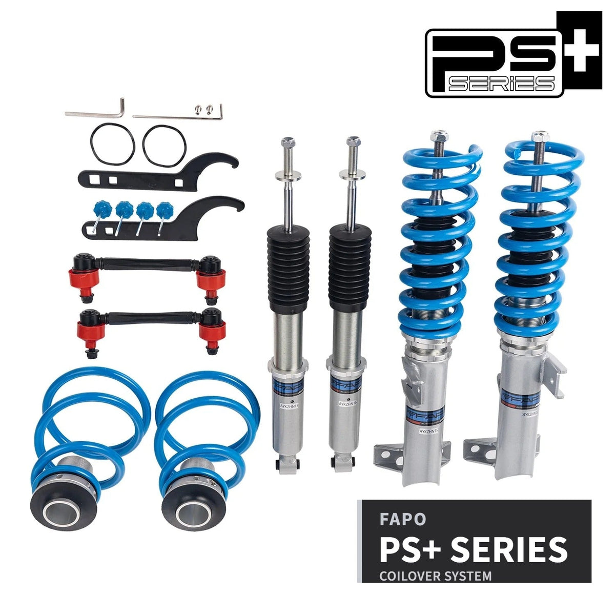 FAPO PS+ 16-Level Coilovers Mercedes-Benz C-Class 2nd Gen RWD W203 2000-2007 [PS056620]