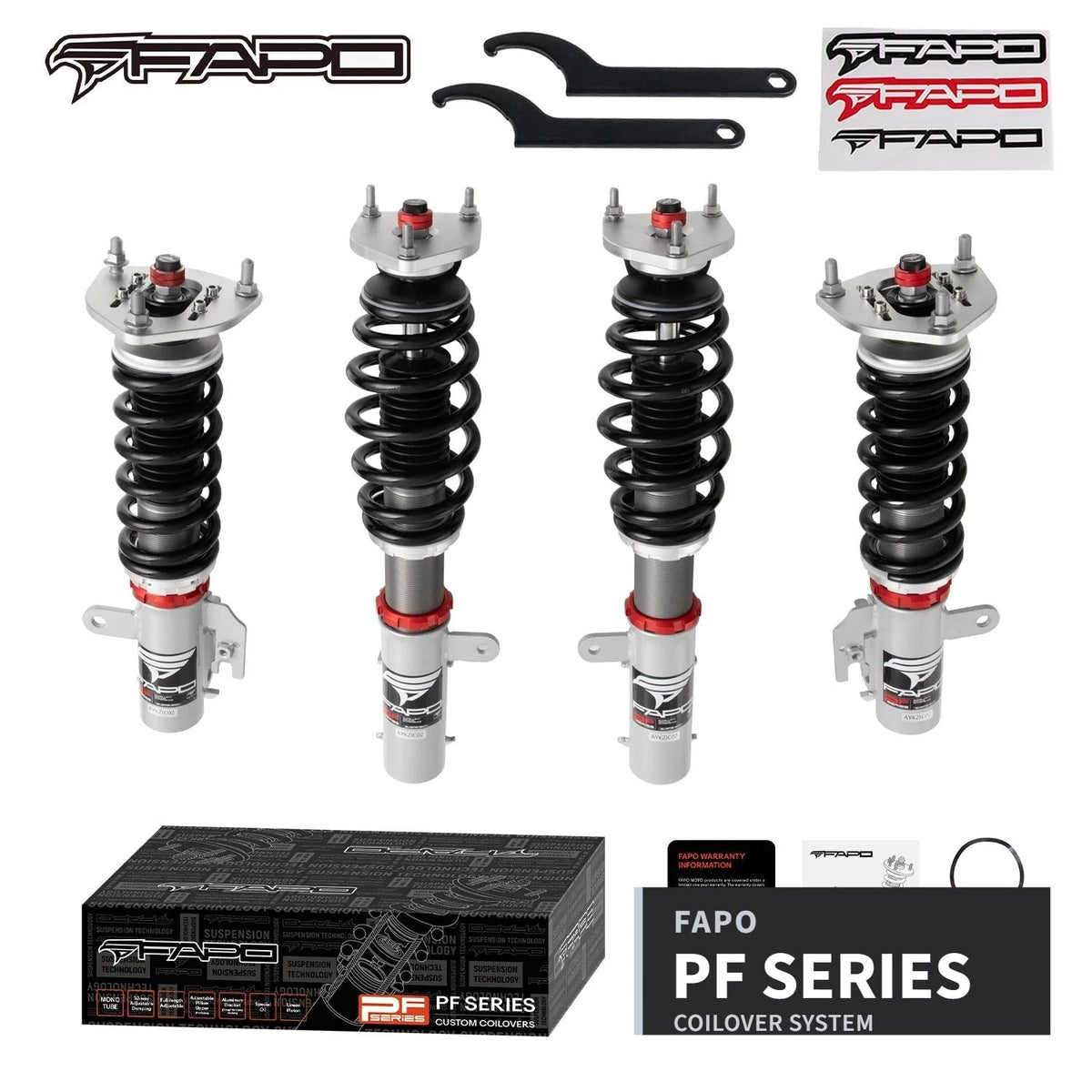 FAPO PF Series 32-level coilover kit