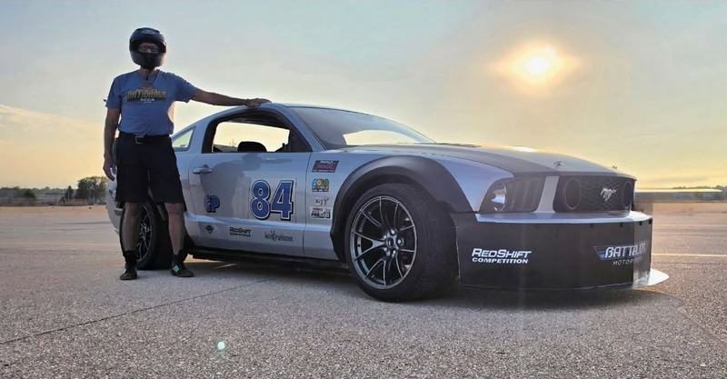 Latshaw Mustang on RedShift Competition coilovers at SCCA Solo Nationals