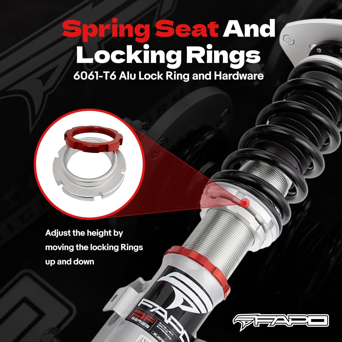 FAPO PF 32-Level Coilovers 1989-2005 Mazda MX-5 Miata 1st / 2nd Gen NA8C/NB8C [PF007330]