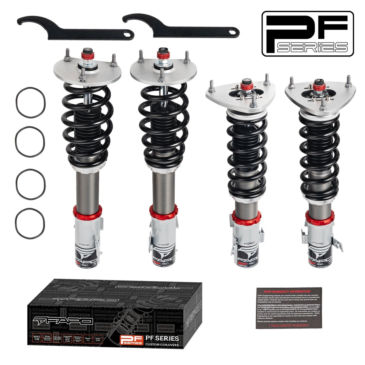 FAPO PF 32-Level Coilovers Subaru Forester 2nd Gen SG 2003–2008 3 bolts [PF000130]
