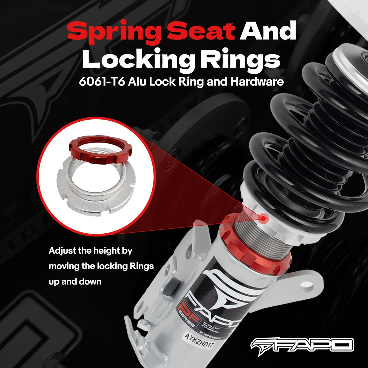 FAPO PF 32-Level Coilovers Toyota 86/GR86, Scion FR-S & Subaru BRZ (ZN6/ZC6/ZN8/ZD8) 2012+ [PF000430]