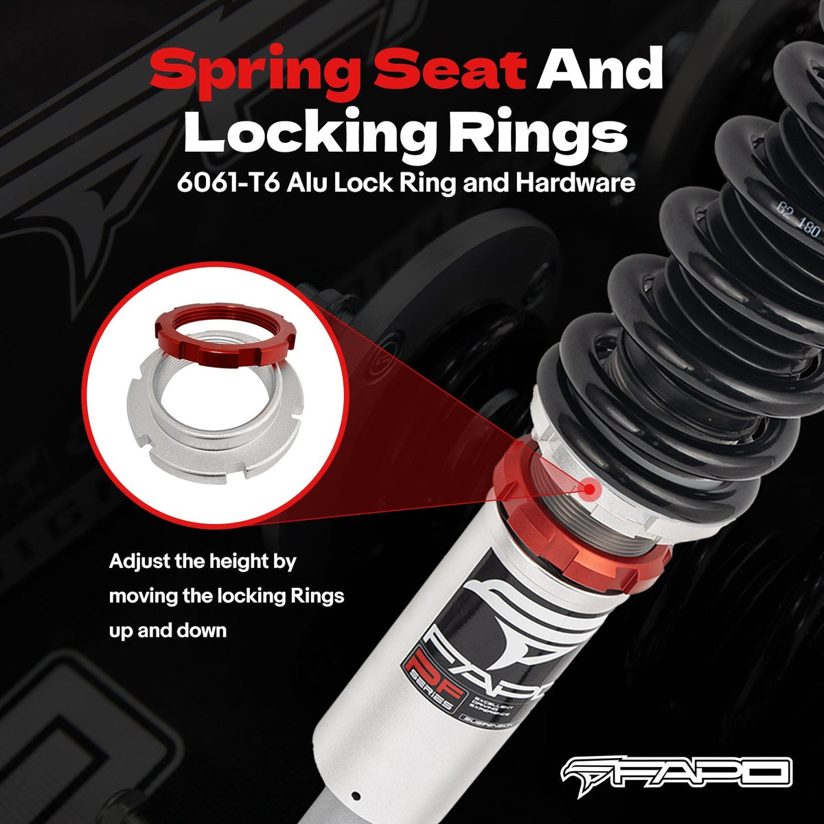 FAPO PF 32-Level Coilovers Volkswagen Passat FWD B5G/B5.5 1996-2005 & Skoda Superb 1st Gen B5 2001-2008 [PF004730]