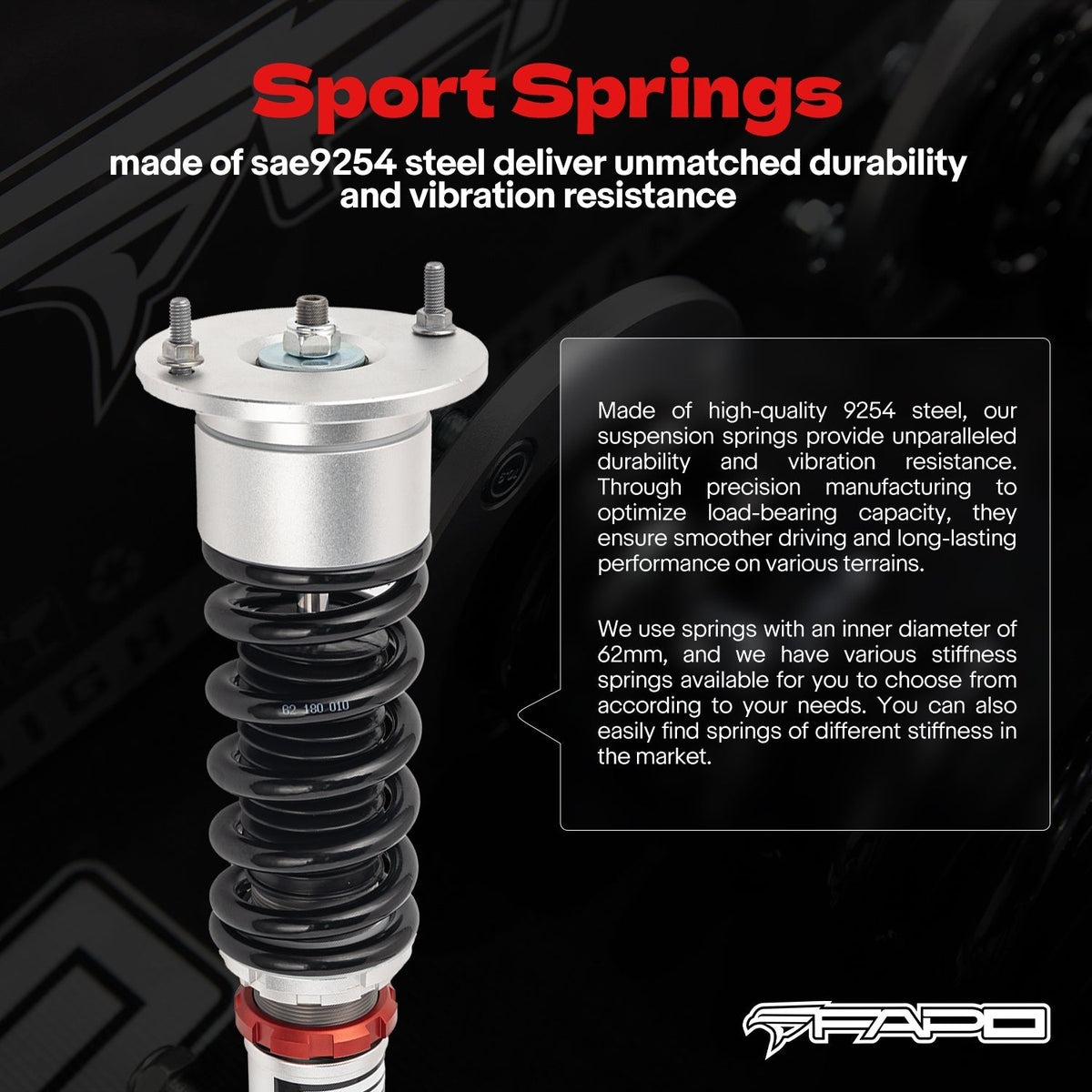 FAPO PF 32-Level Coilovers Volkswagen Passat FWD B5G/B5.5 1996-2005 & Skoda Superb 1st Gen B5 2001-2008 [PF004730]