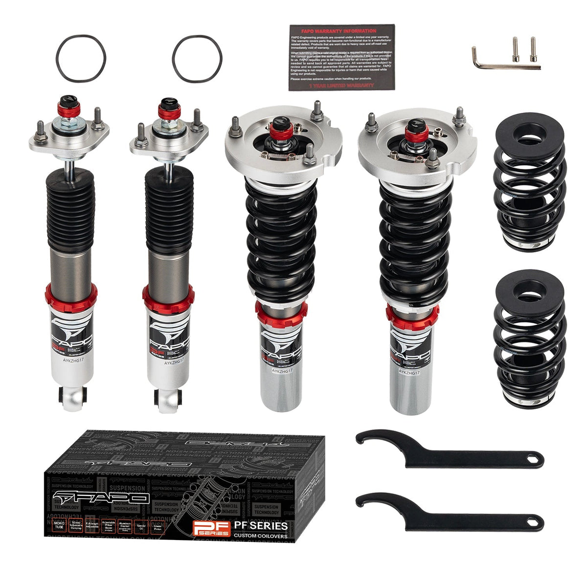 FAPO PF 32-Level Coilovers 1982-1994 BMW 3 Series E30 51mm [PF006230]