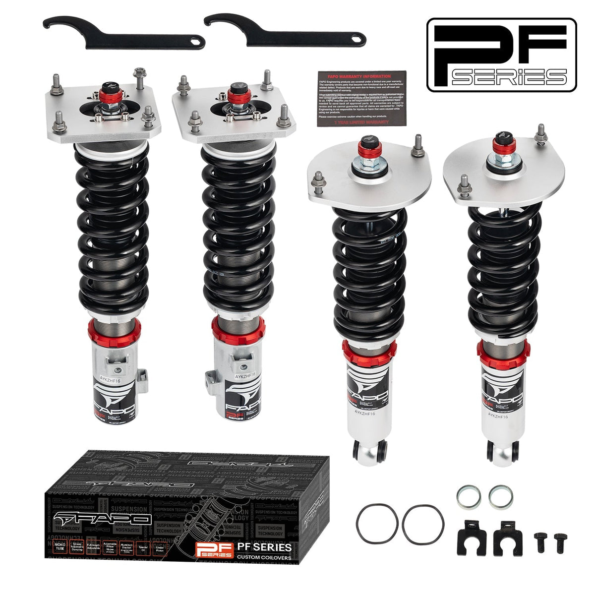 FAPO PF 32-Level Coilovers Mazda RX-7 2nd Gen FC3S 1987-1992 [PF007230]