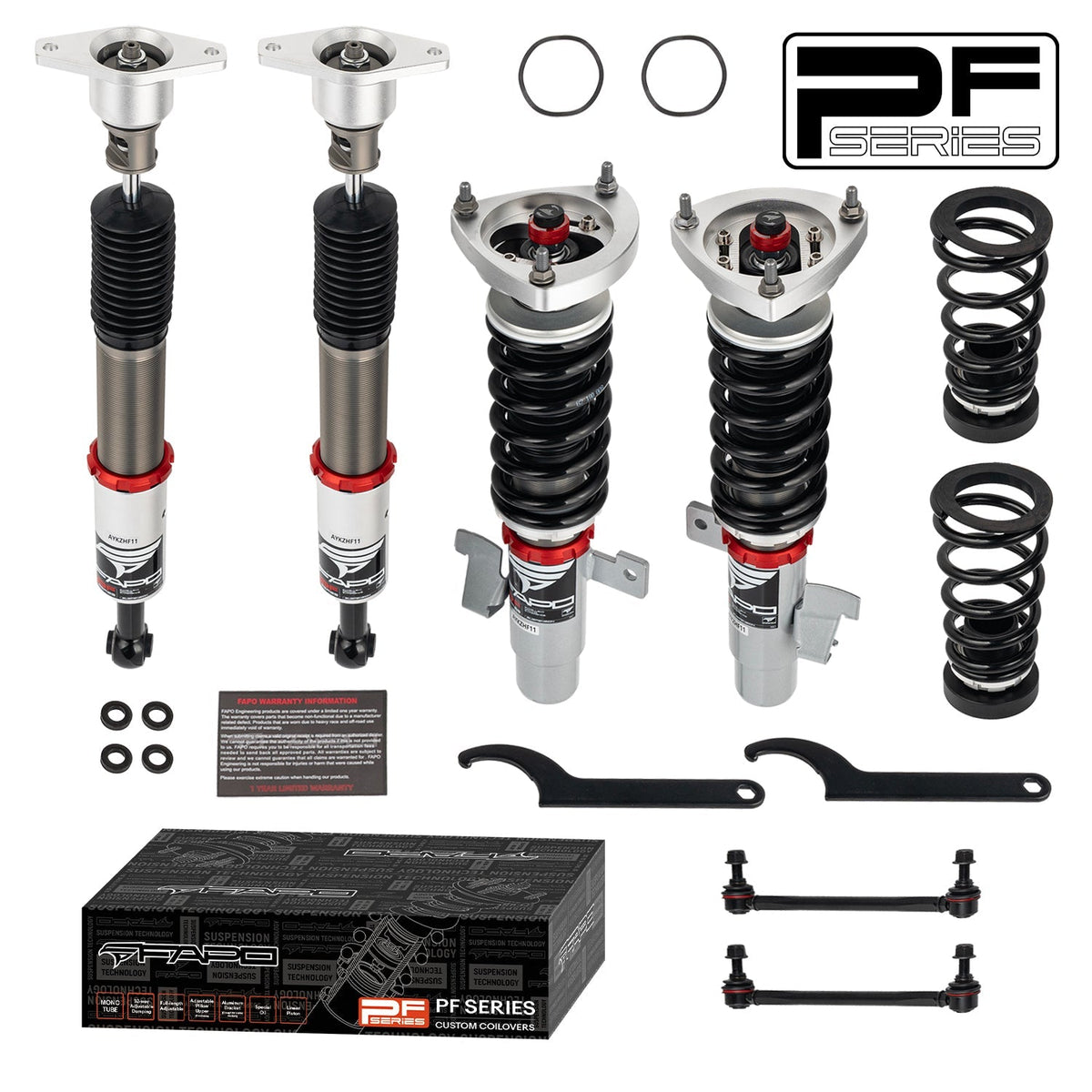 FAPO PF 32-Level Coilovers Mazda 3 BK 2003-2013 / Mazdaspeed3 2007-2009 / Ford Focus MK2 2005-2014 [PF007930]