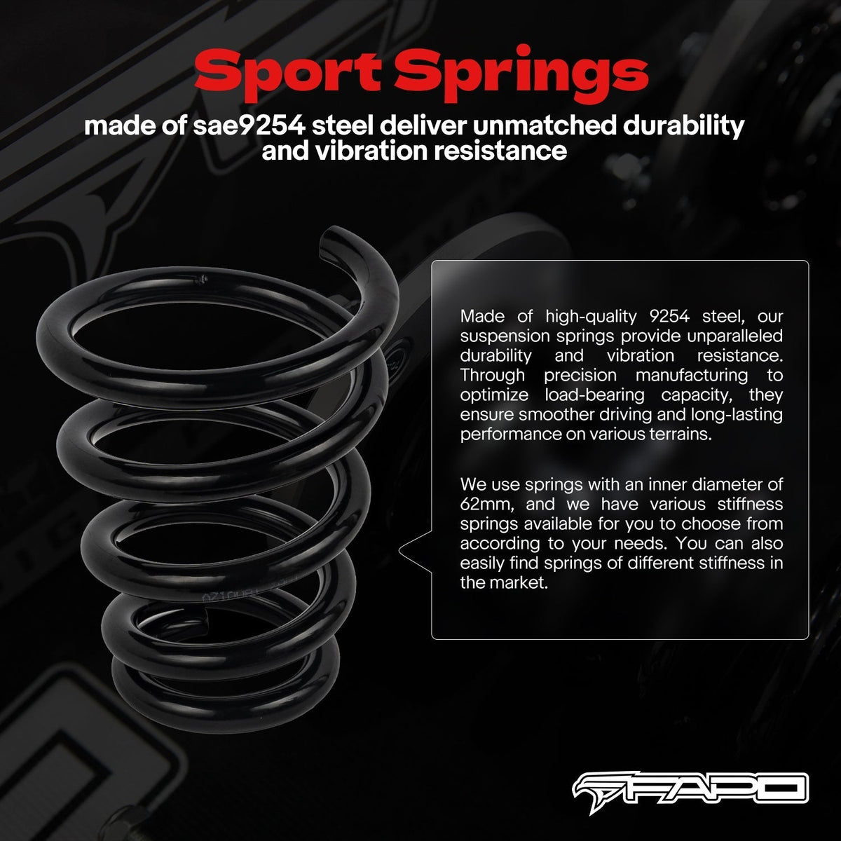 FAPO PF Custom 32-Level Coilovers Pontiac G8 2008-2009 sedan & Holden Caprice 3rd Gen VM 2006-2013 [PF008030-CUSTOM]