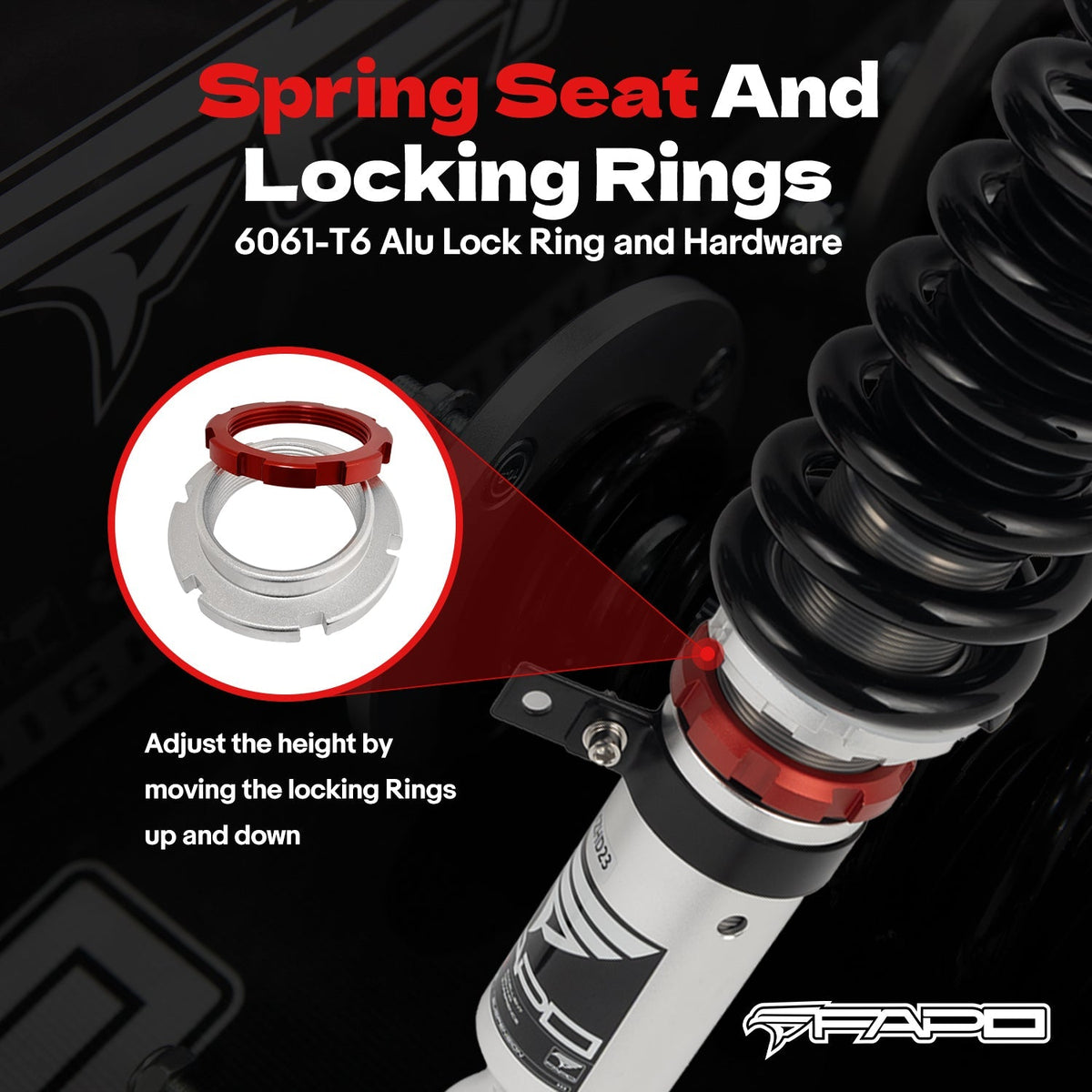 FAPO PF 32-Level Coilovers Lexus IS200/IS300 1st Gen GXE10/JCE10/SXE10 1999-2005 [PF015430]