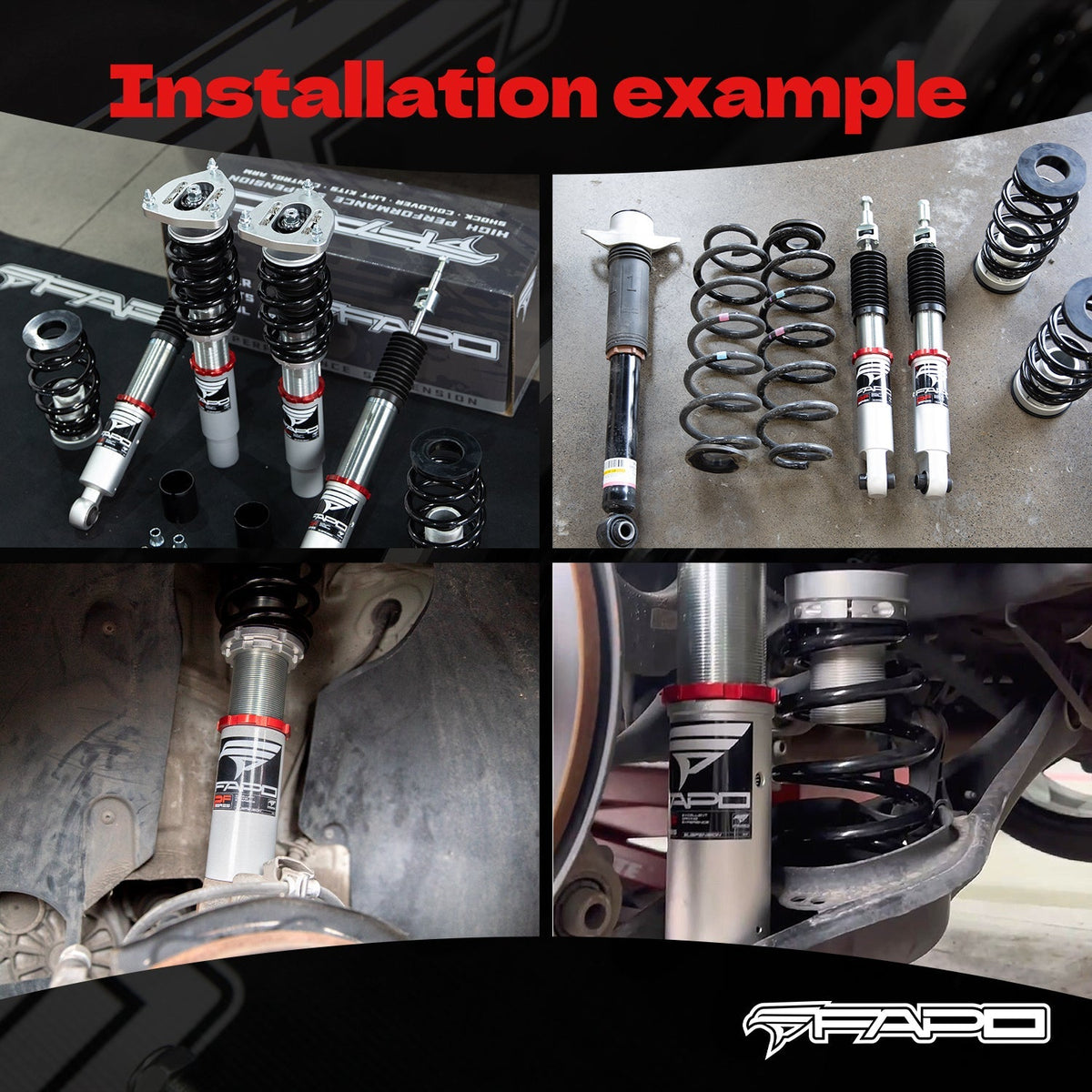 FAPO PF 32-Level Coilovers BMW 1 Series E82 2011 &BMW M3 E90/E92/E93 2007-2013 [PF016430]