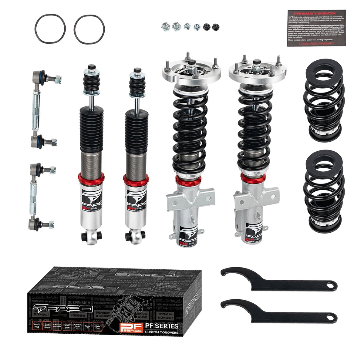 FAPO PF 32-Level Coilovers 2005-2014 Ford Mustang 5th Gen S197 [PF017330]