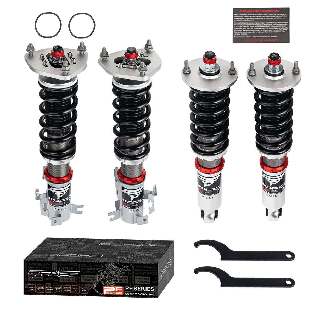 FAPO PF 32-Level Coilovers 1995-1999 Nissan Maxima & Infiniti I30 A32 Platform [PF021230]