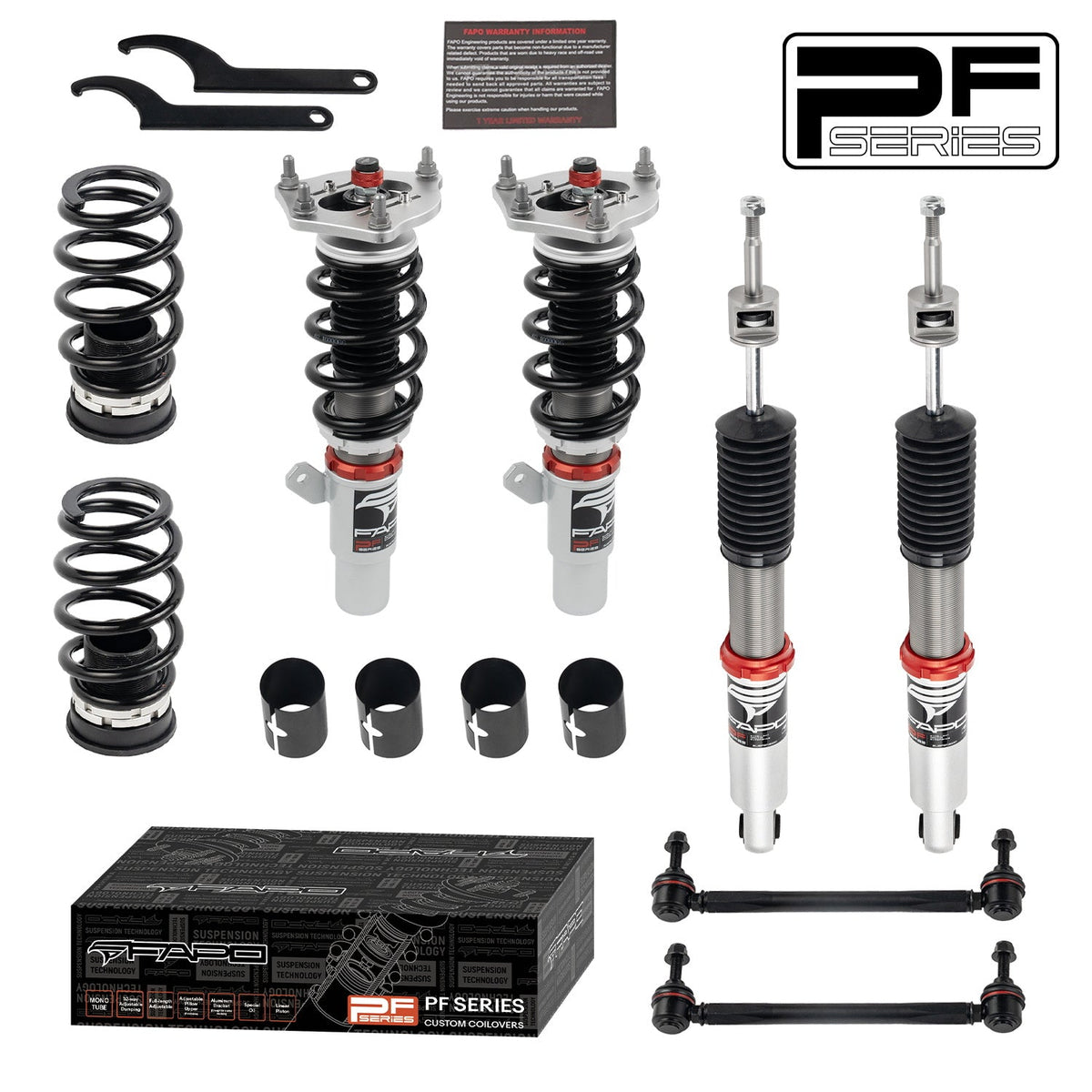 FAPO PF 32-Level Coilovers Honda Civic 2016-2025 / Honda Insight 2019-2022/Honda Integra 2022+ [PF022730]