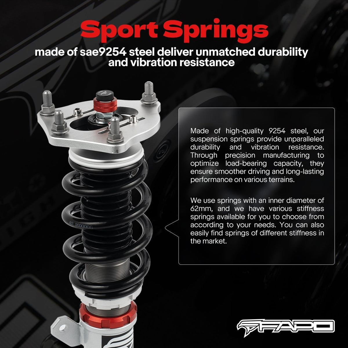 FAPO PF Custom 32-Level Coilovers Honda Civic 2016-2025 / Honda Insight 2019-2022/Honda Integra 2022+ [PF022730-CUSTOM]