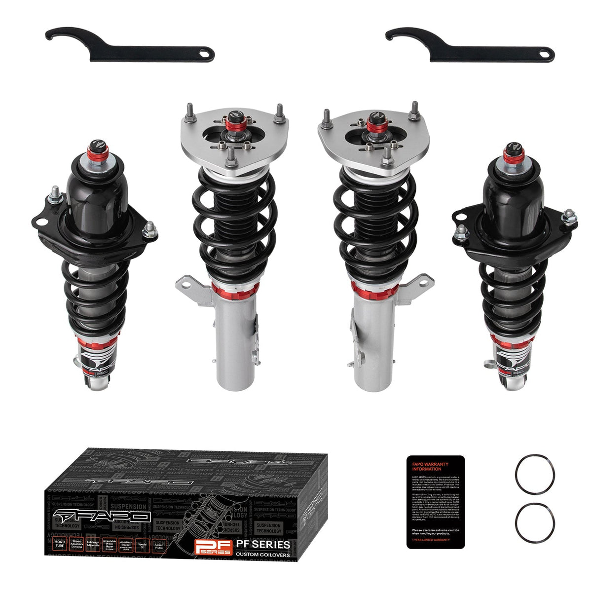FAPO PF 32-Level Coilovers Toyota Corolla E120/E130 2003-2017, Matrix & Pontiac Vibe [PF025430]