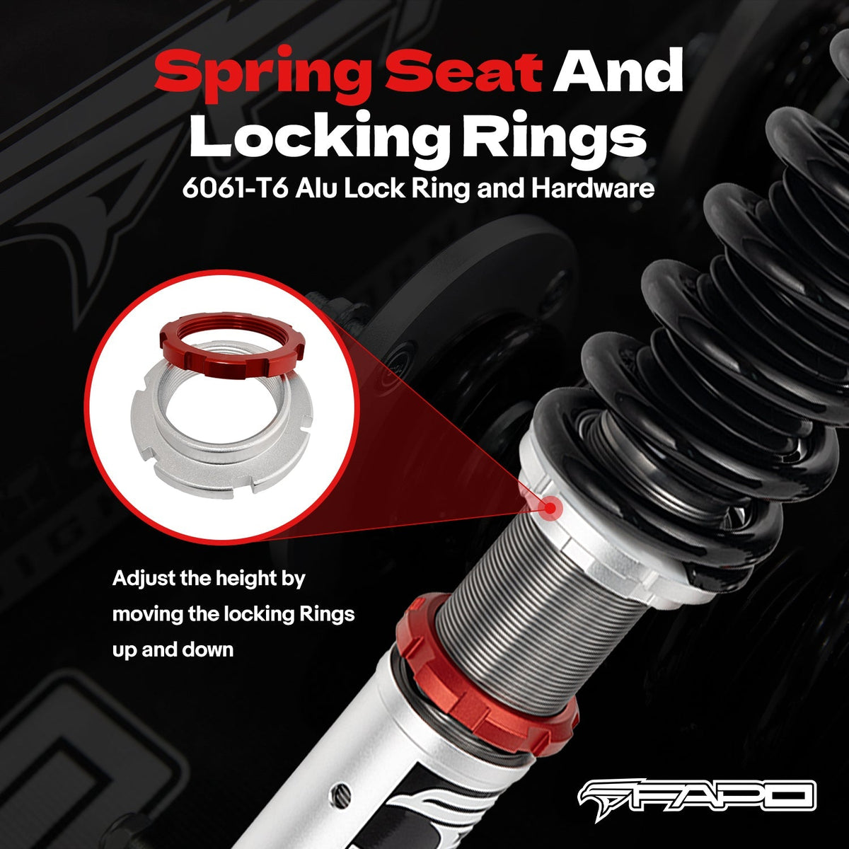FAPO PF 32-Level Coilovers BMW 3 Series 4th Gen (Rear Integrated) E46 (non-M) 1997-2006 [PF026130]