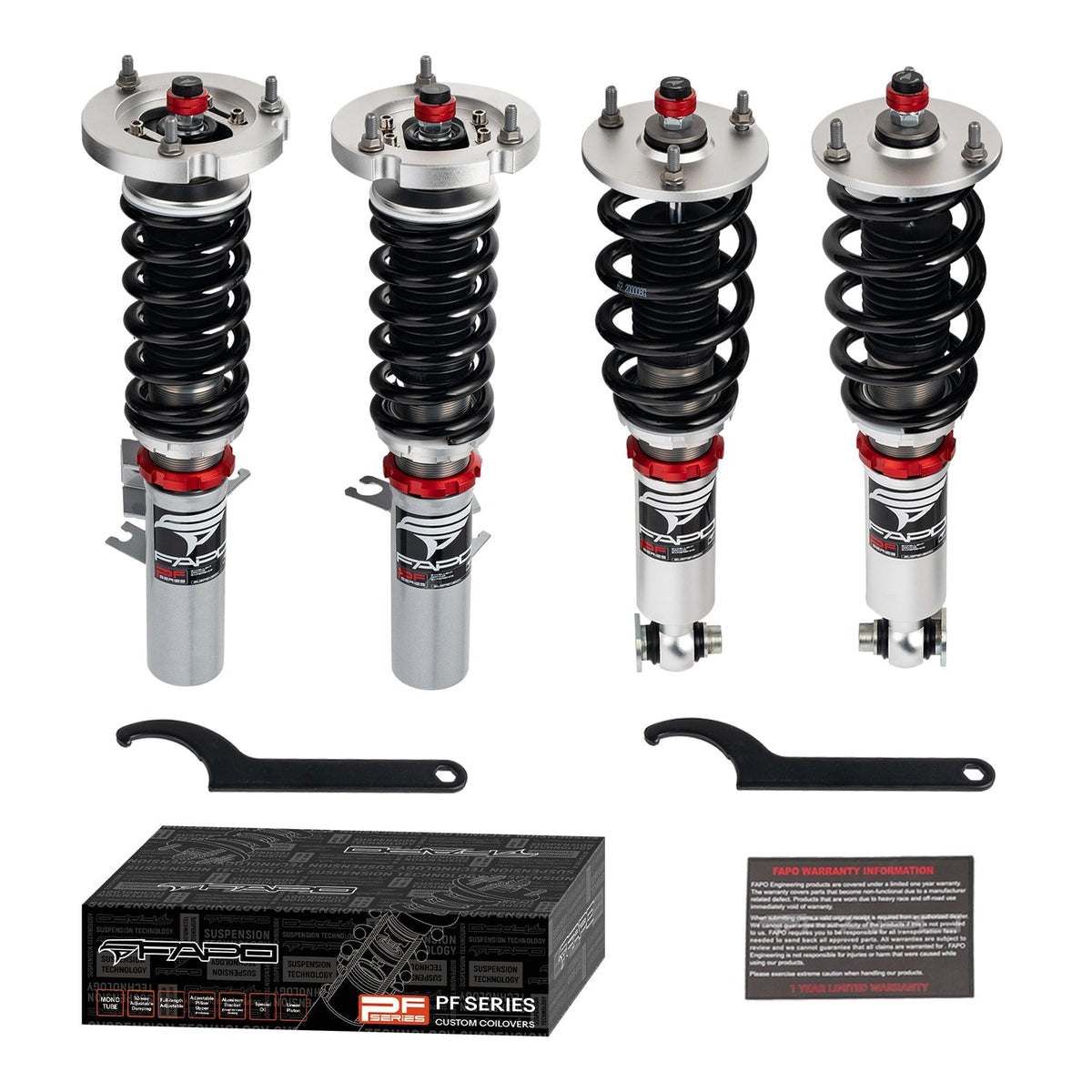 FAPO PF 32-Level Coilovers 1976-1989 BMW 5 Series E28 / 6 Series E24 [PF026830]