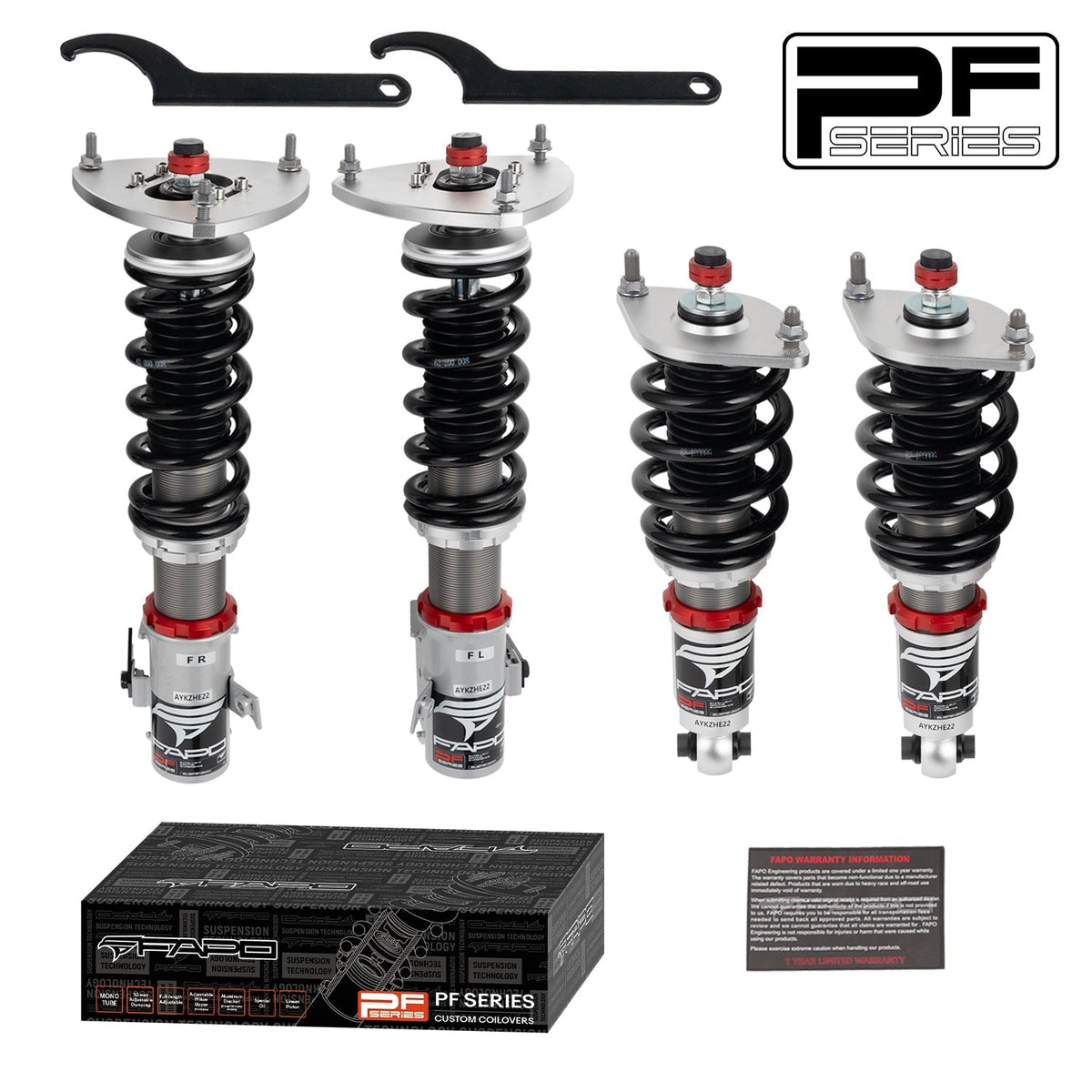 FAPO PF 32-Level Coilovers Subaru WRX / WRX STI 1st Gen VA1 / VA2 2014-2021 [PF030130]