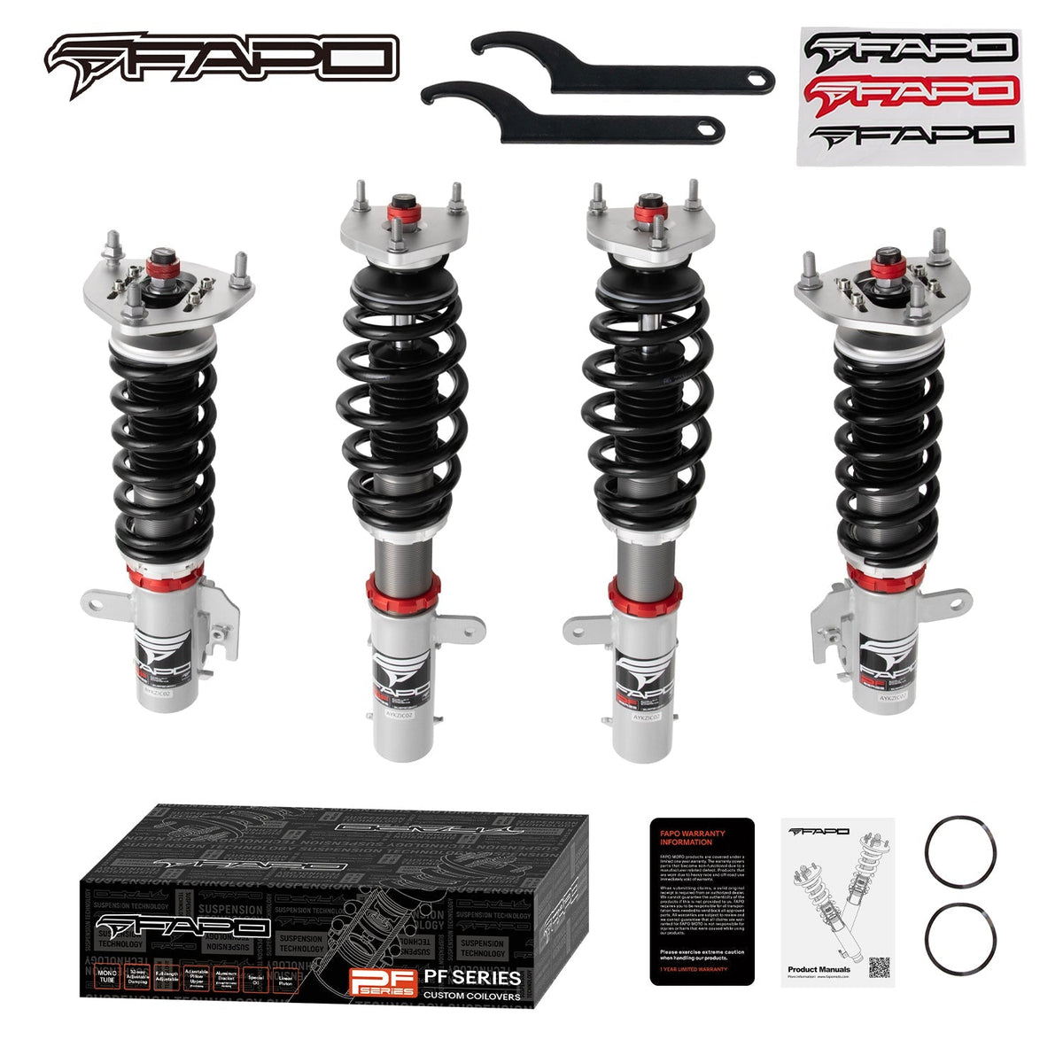 FAPO PF 32-Level Coilovers 1996-2002 Toyota Camry 4th Gen SXV20 MCV20 [PF035530]