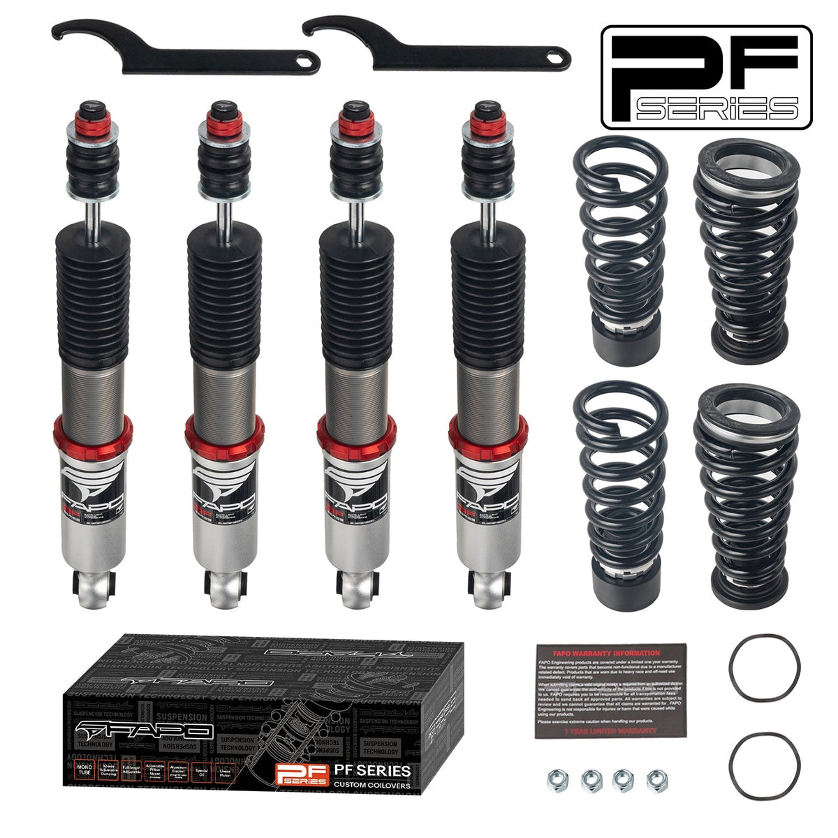 FAPO PF 32-Level Coilovers 1993-2003 Mercedes-Benz W202 / W210 / C208 – C-Class CLK E-Class [PF036830]