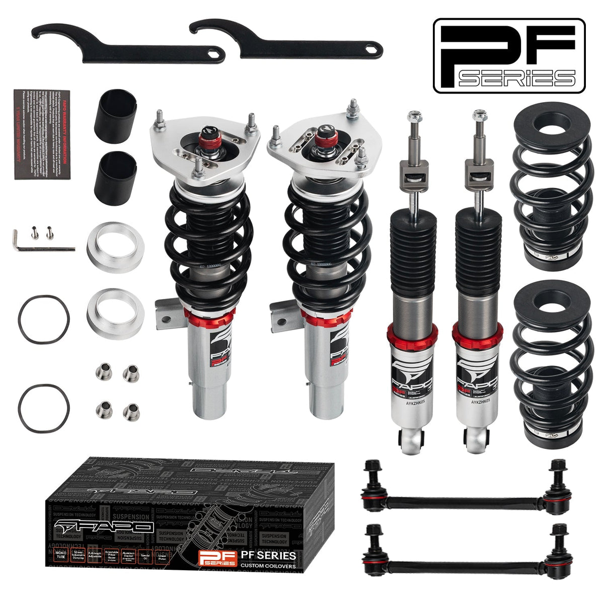 FAPO PF 32-Level Coilovers VW Golf 6th Gen MK6/A6 2009-2012 / Sagitar GLI A6 2011-2019 [PF044130]