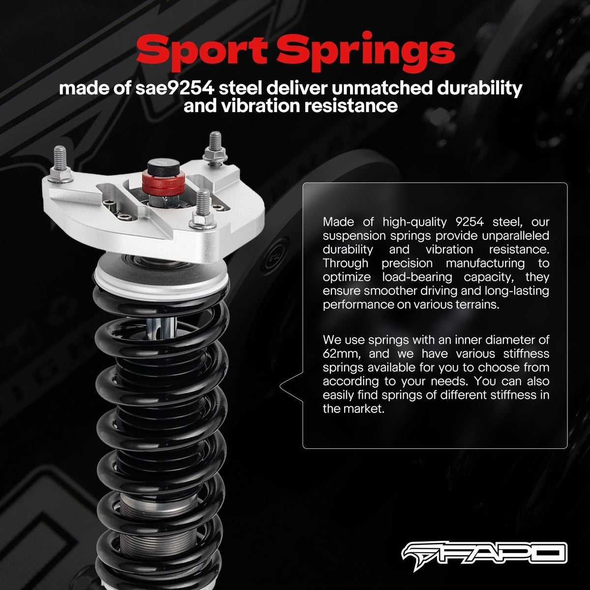 FAPO PF Custom 32-Level Coilovers Mercedes-Benz C-Class 3rd Gen RWD W204/S204 2007-2014 [PF056430-CUSTOM]