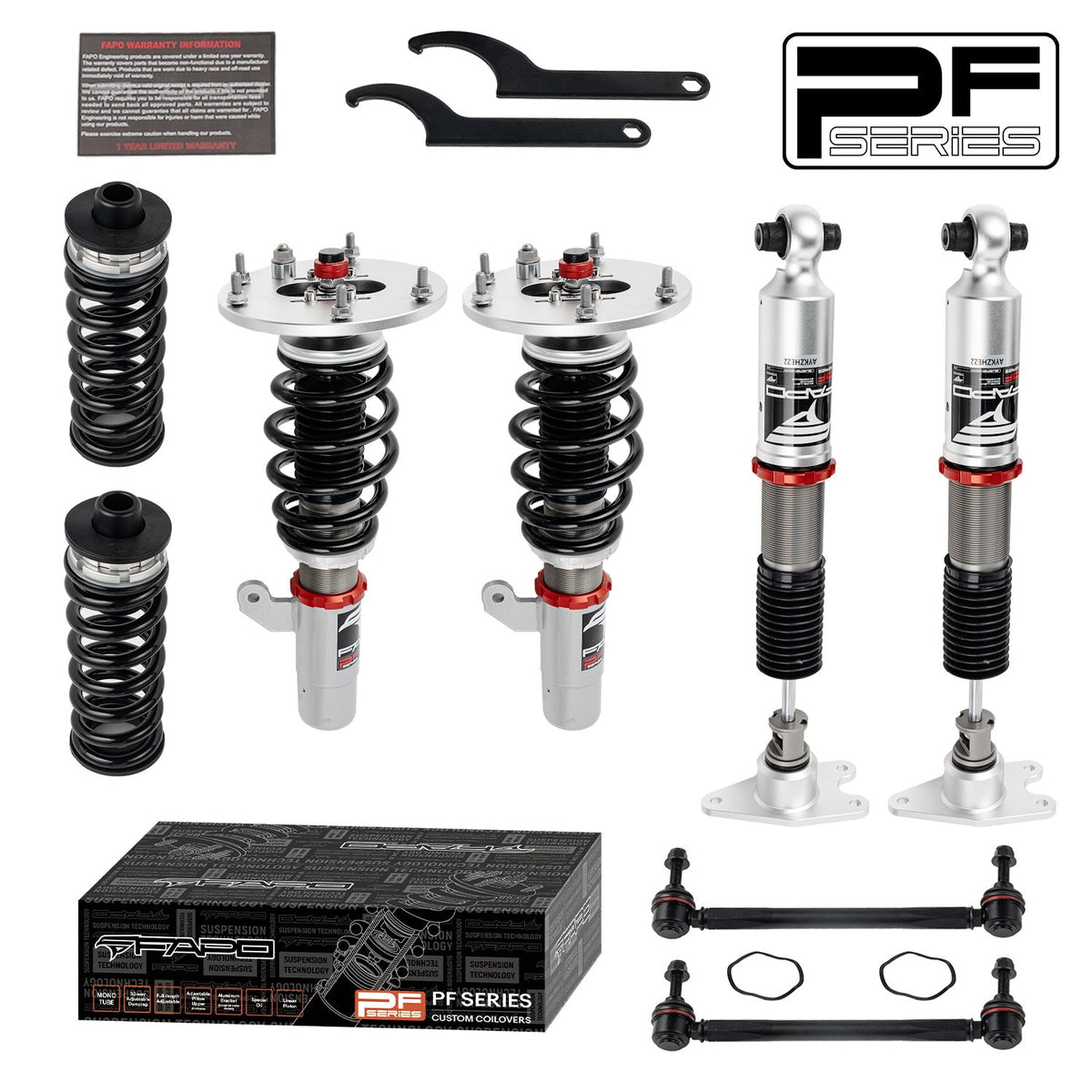 FAPO PF 32-Level Coilovers BMW F20/F21/F22 / F23/F32/F33/F36 2011-2021 & BMW 1 Series/BMW 2 Series/BMW 4 Series 2011-2021 [PF086530]